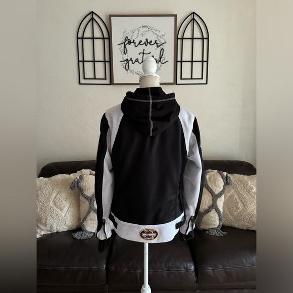 Harley-Davidson Women’s - 2 in 1 Nylon Riding Jacket Size L Embroidered Patches - Picture 4 of 16